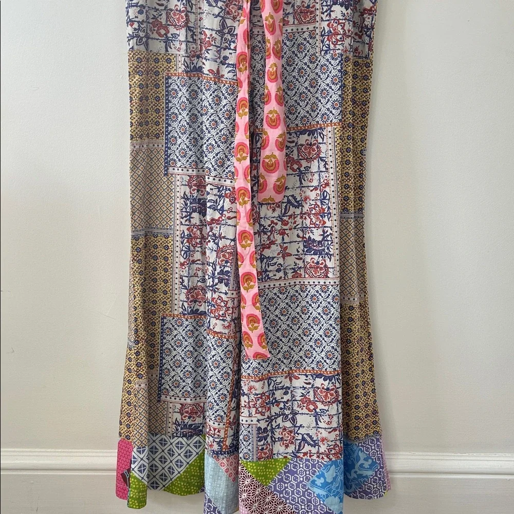 Anthropologie Letmebe Overalls Women’s Medium Patchwork Bohemian Jumper NWT - Picture 14 of 16